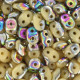 SuperDuo Beads 2.5x5mm Ivory - Vitral